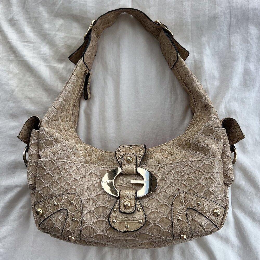 Y2K Vintage Guess Tan Hobo Bag